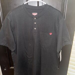 Wrangler Men's Black Short Sleeve Henley